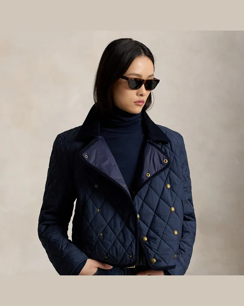Ralph Lauren Steppjacke mit zweireihiger Silhouette Blue