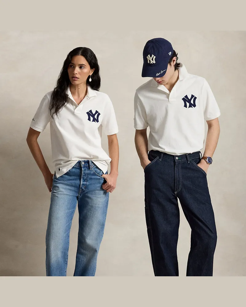 Ralph Lauren Poloshirt Polo  Ralph Lauren Lauren Yankees White