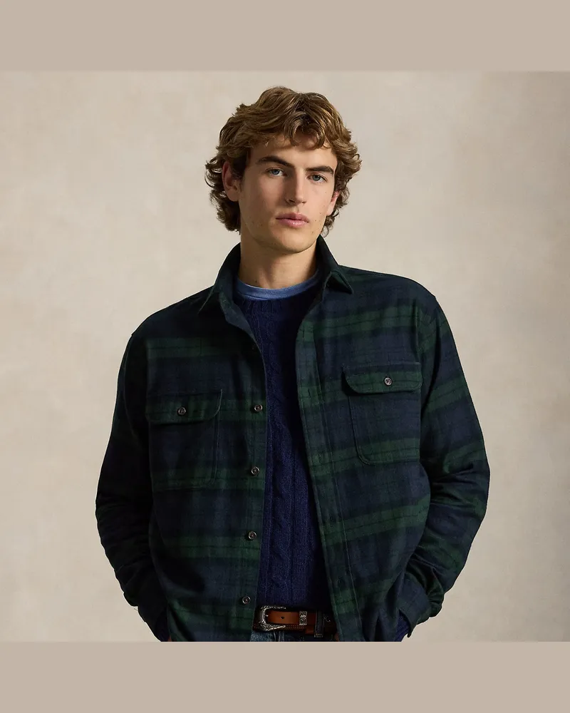 Ralph Lauren Classic-Fit Flanell-Arbeitshemd Blue