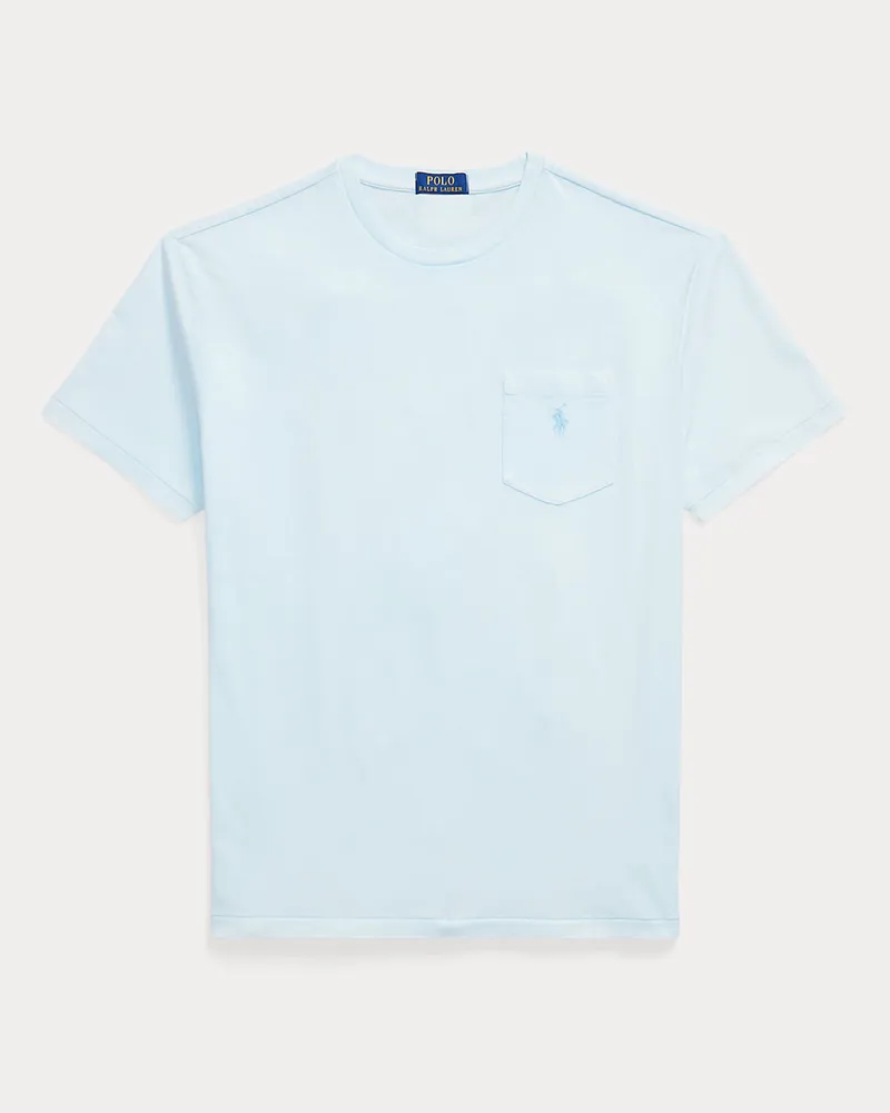 Ralph Lauren Mineralgefärbtes Classic-Fit T-Shirt Blue