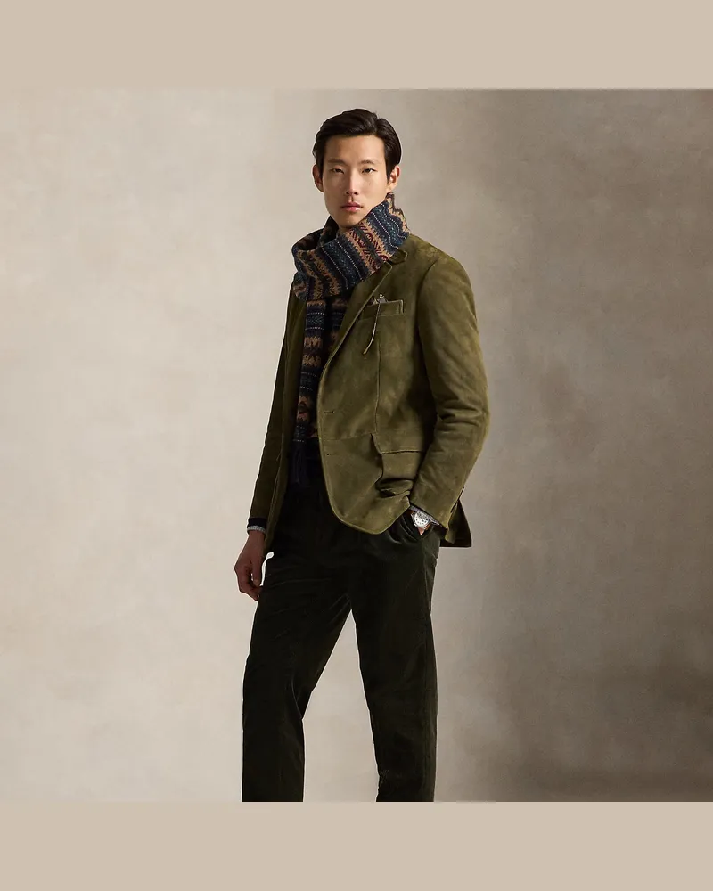 Ralph Lauren Anzughose aus Kordsamt Green