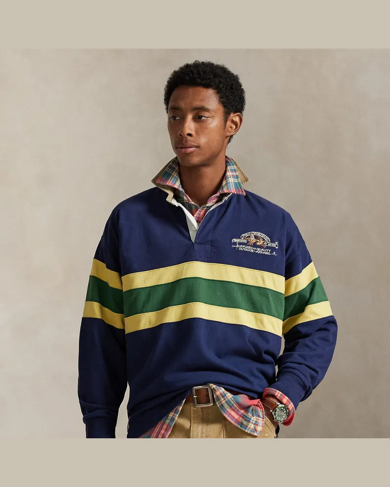 Ralph Lauren Vintage-Fit Rugbyhemd mit Stickerei Multi