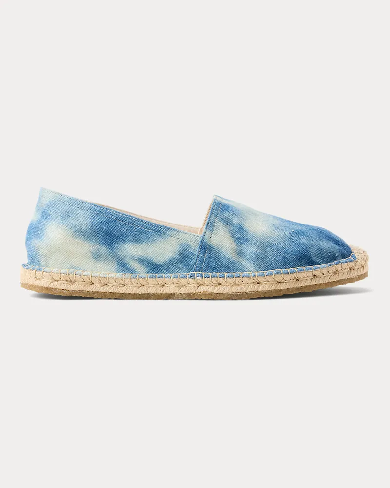 Ralph Lauren Espadrille aus indigoblauem Denim Blue