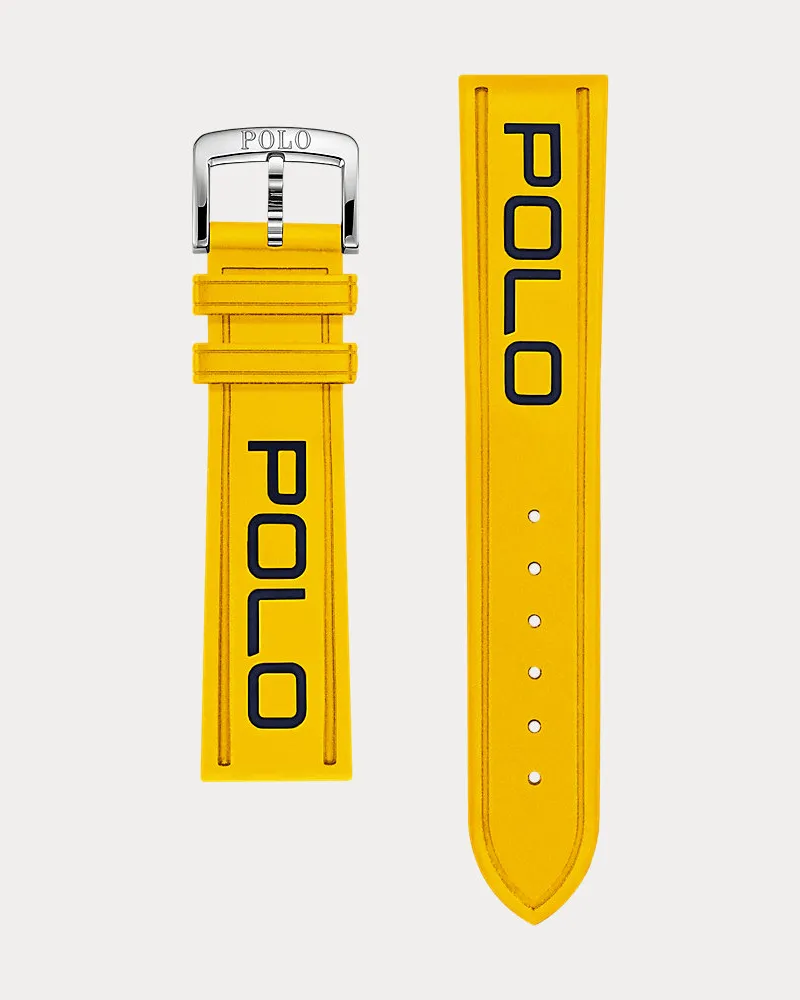 Ralph Lauren Polo-Uhrenarmband aus Gummi Yellow