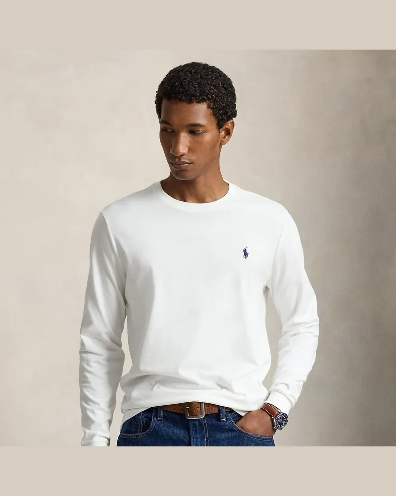 Ralph Lauren Custom-Slim-Fit Jersey-T-Shirt White