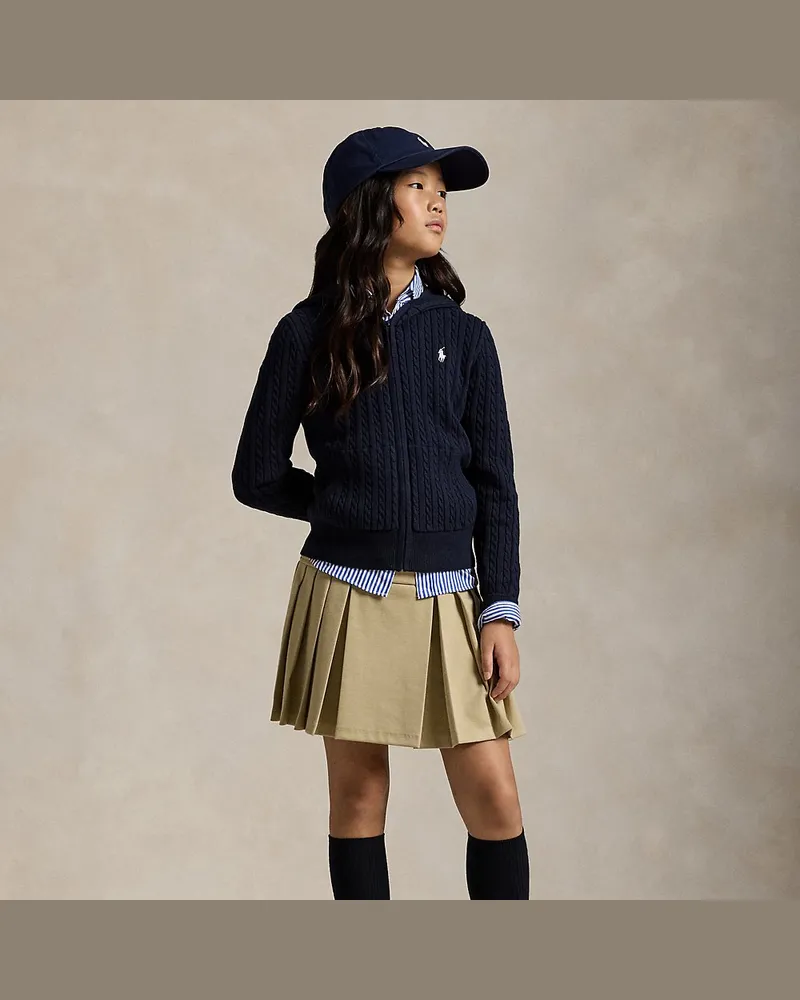 Ralph Lauren Ponté-Skort mit Falten Tan