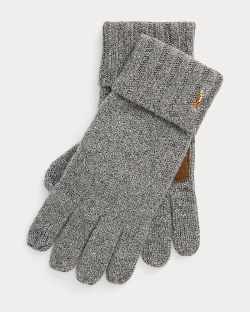 Ralph Lauren Touchscreen-kompatible Handschuhe Grey