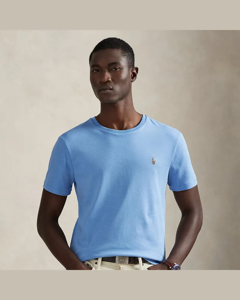 Ralph Lauren Weiches Custom-Slim-Fit T-Shirt Blue