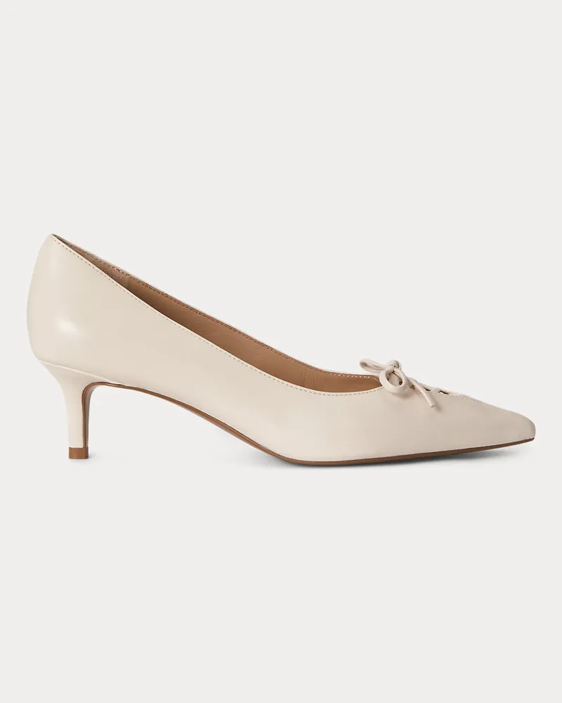 Ralph Lauren Schnürpumps Adrienne aus Nappaleder White