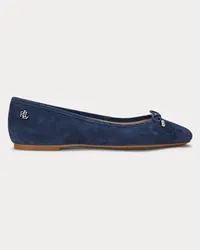 Ralph Lauren Ballerina Jayna aus Wildleder Blue