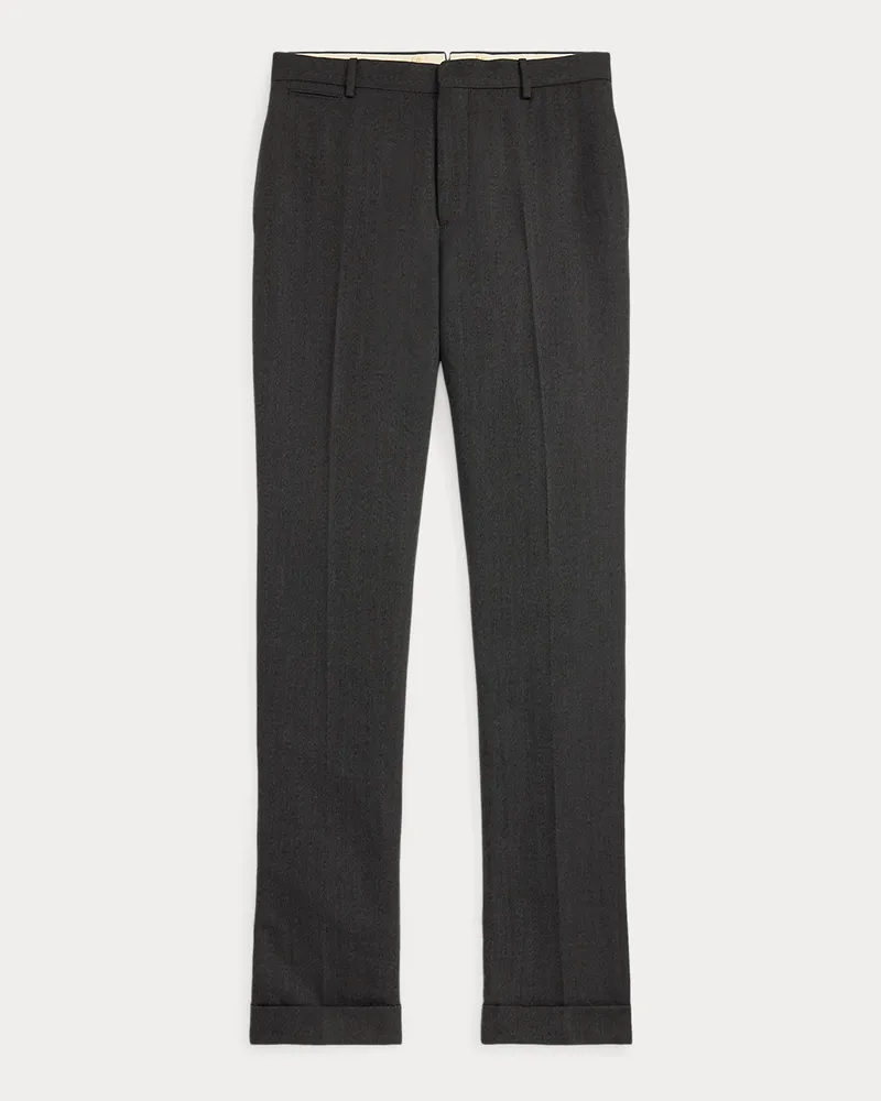 Ralph Lauren Slim-Fit Anzughose aus Fischgrat-Jaspé Grey