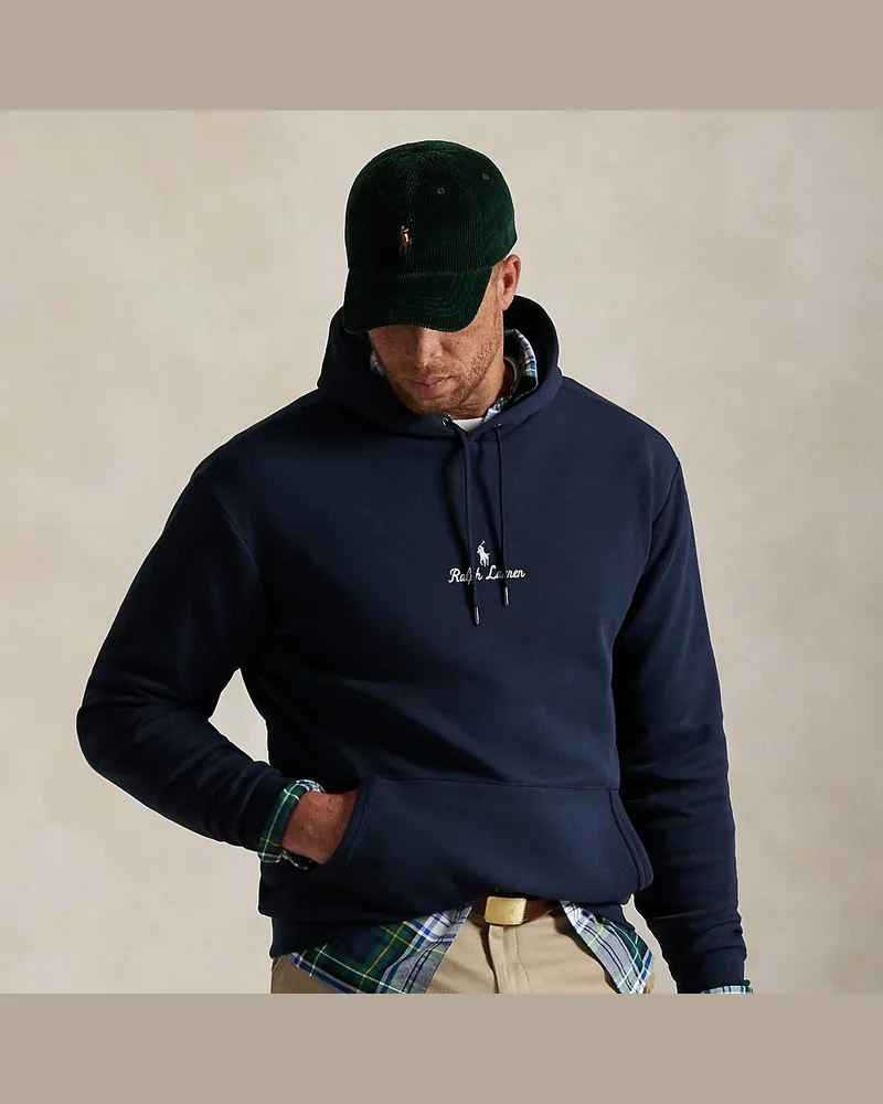 Ralph Lauren Große Größen - Doppellagiger Kapuzenpullover mit Logo Blue