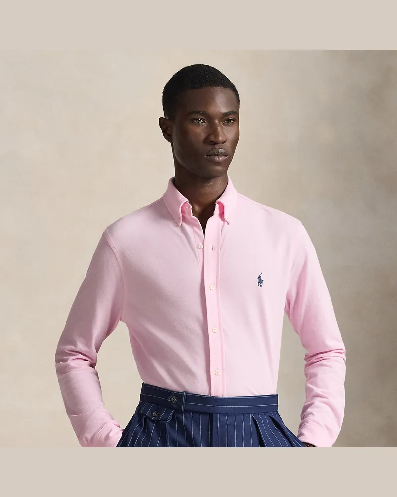 Ralph Lauren Featherweight Piqué-Hemd Pink