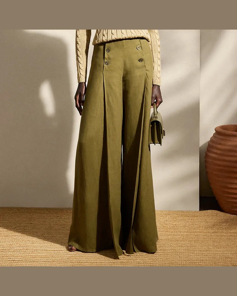 Ralph Lauren Leinenhose Montaine Green