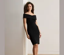 Kurzgrößen - Schulterfreies Cocktailkleid aus Faille