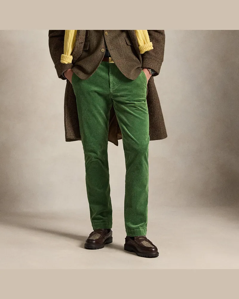 Ralph Lauren Straight-Fit Hose Bedford aus Kordsamt Green