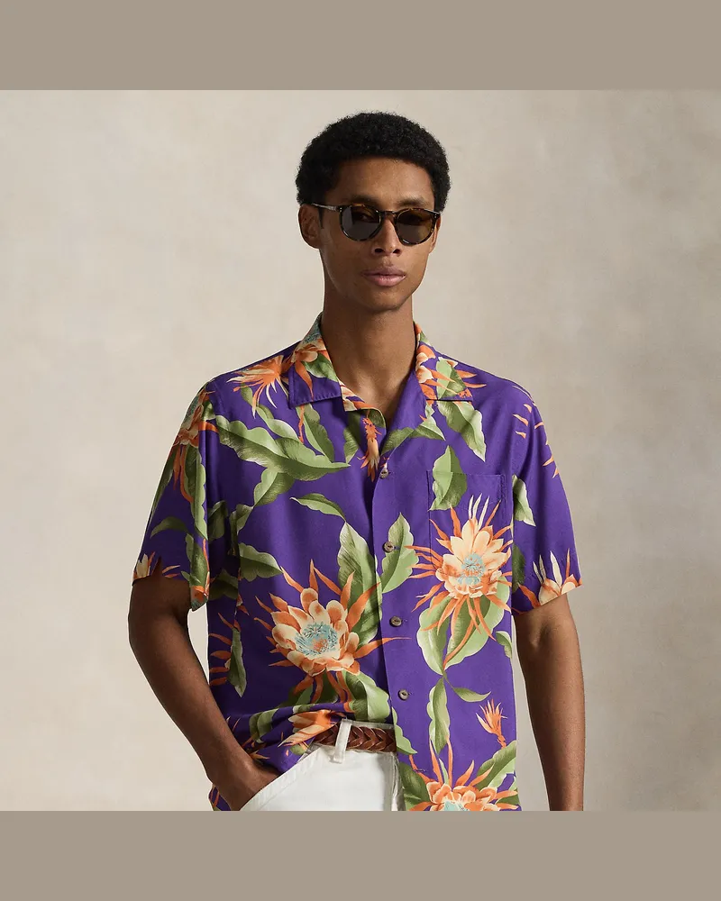 Ralph Lauren Classic-Fit Kurzarmhemd mit Tropenblüten Multi