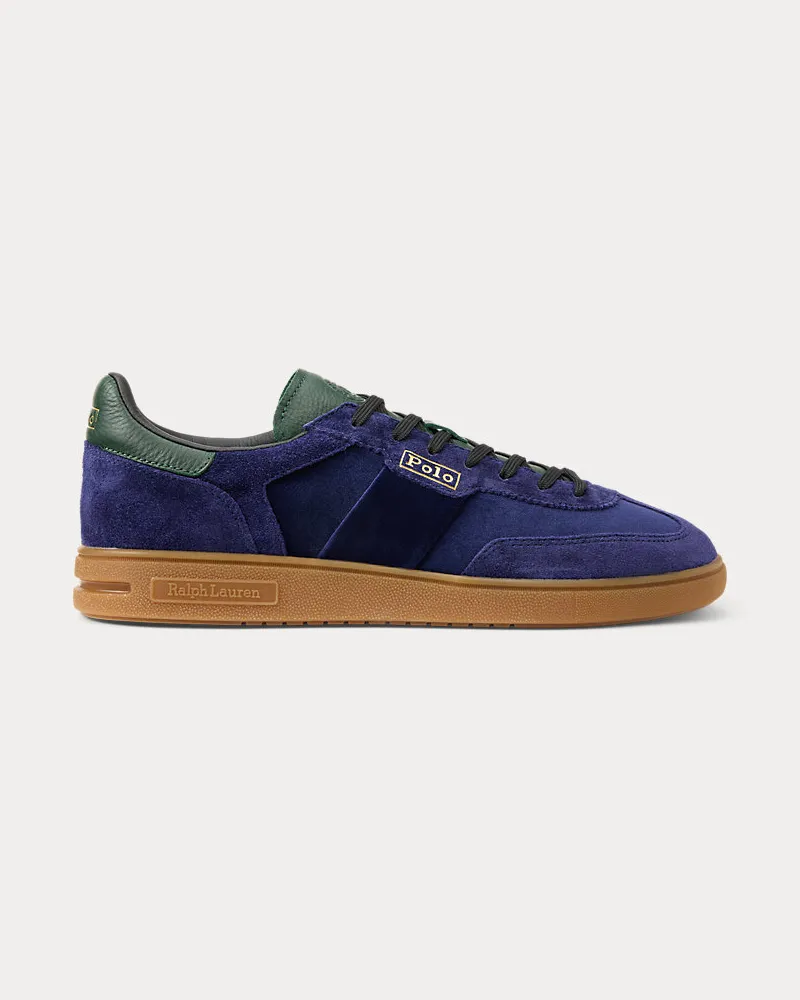 Ralph Lauren Wildleder-Samt-Sneaker Bedford Blue