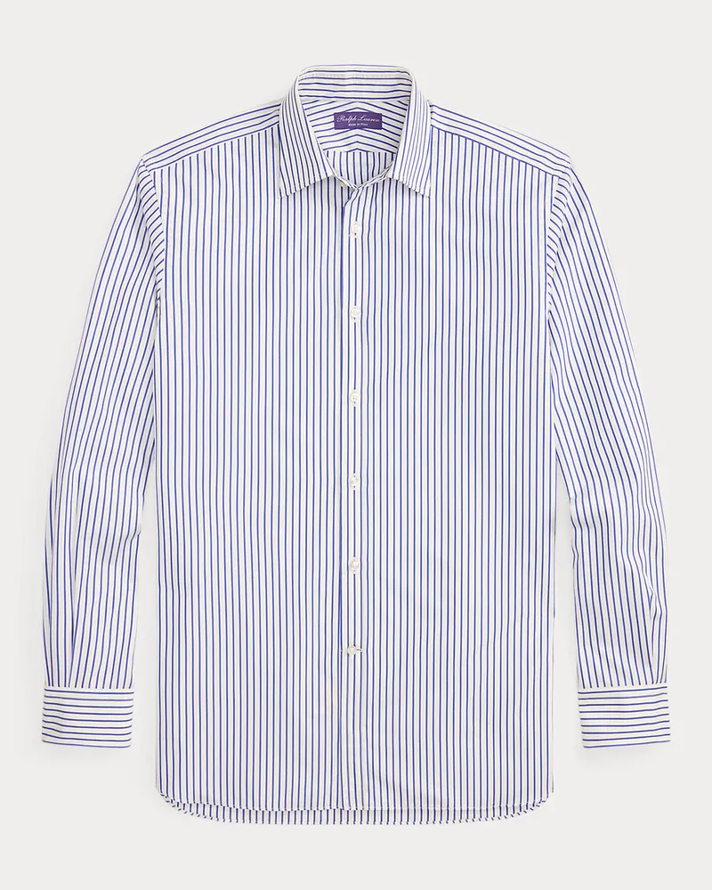 Ralph Lauren Popelinehemd mit Nadelstreifen White