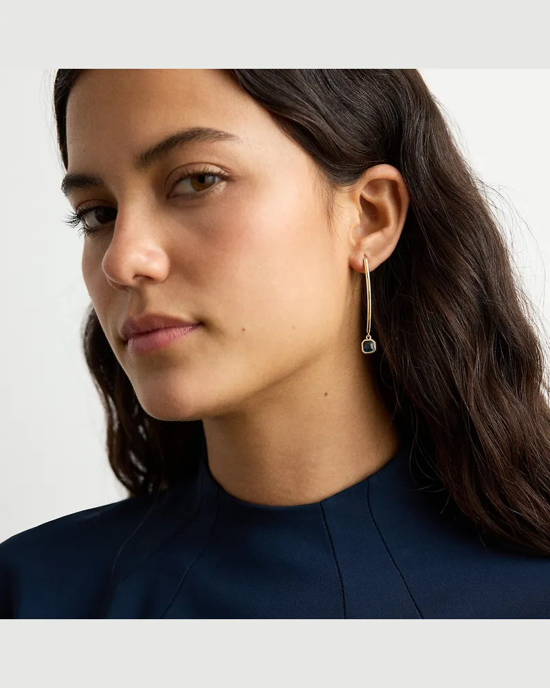 Ralph Lauren Vergoldete Einfädler-Ohrringe Gold