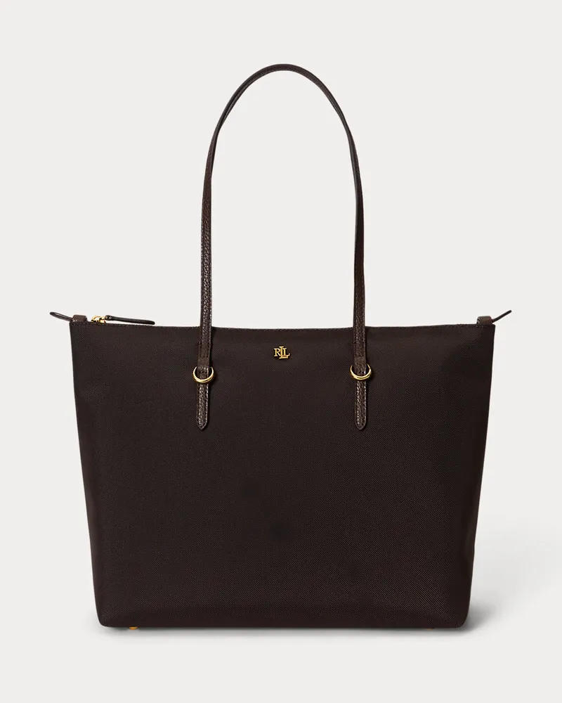 Ralph Lauren Mittelgroße Nylon-Tragetasche Keaton Brown