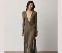 Metallic-Abendkleid Dabney mit Falten