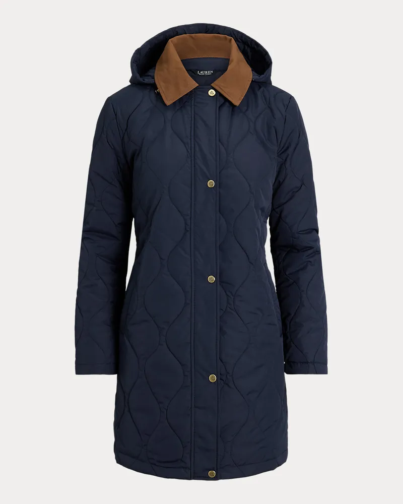 Ralph Lauren Kapuzenjacke mit Zwiebelsteppung Blue