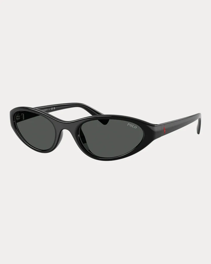 Ralph Lauren Cat-Eye-Sonnenbrille mit Polo Pony Black