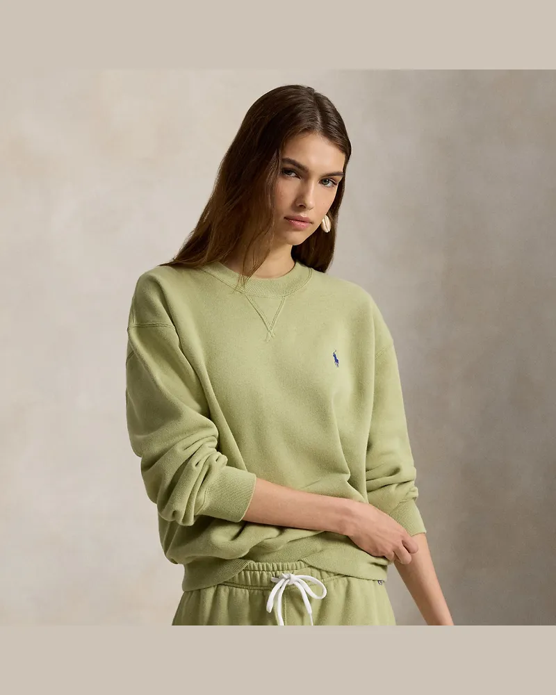 Ralph Lauren Rundhals-Sweatshirt aus Fleece Green