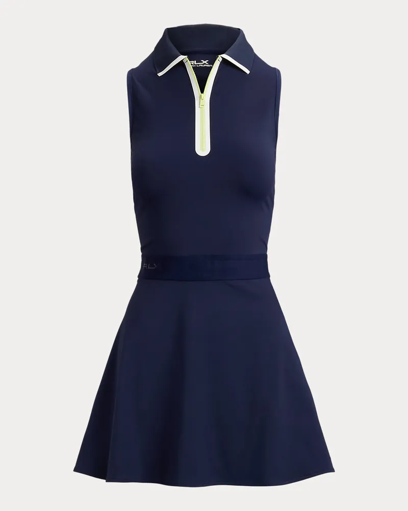 Ralph Lauren Ärmelloses Polokleid aus Interlock Blue