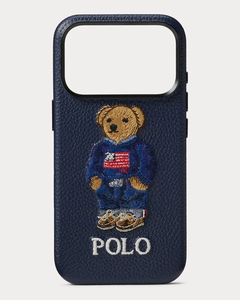 Ralph Lauren Etui für iPhone 17 Pro mit Polo Bear Blue