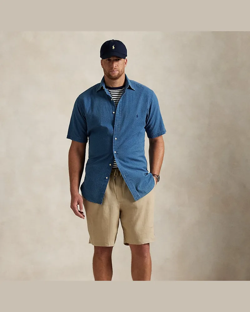 Ralph Lauren Große Größen - Leinenshorts Tan
