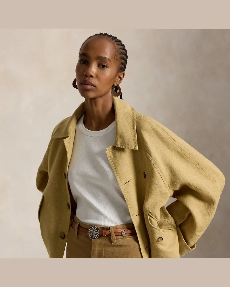 Ralph Lauren Leinenjacke Tan