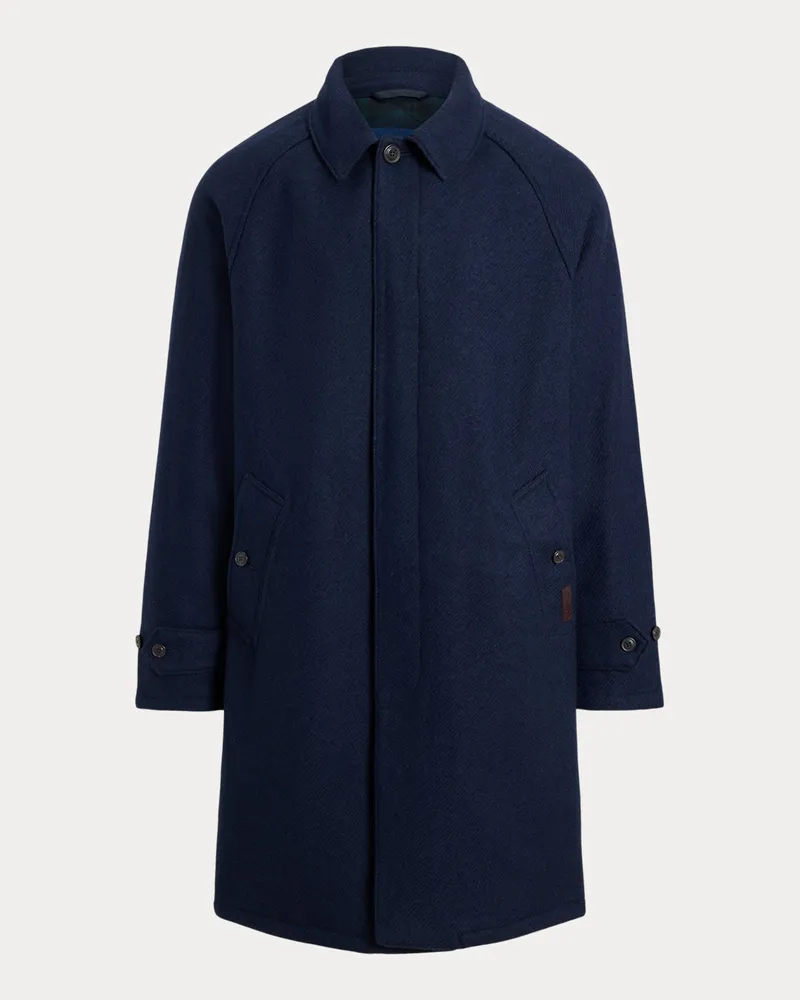 Ralph Lauren Tweedmantel Langdon Blue