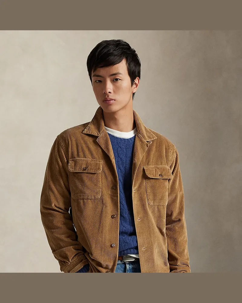 Ralph Lauren Classic-Fit Kordsamthemd Brown