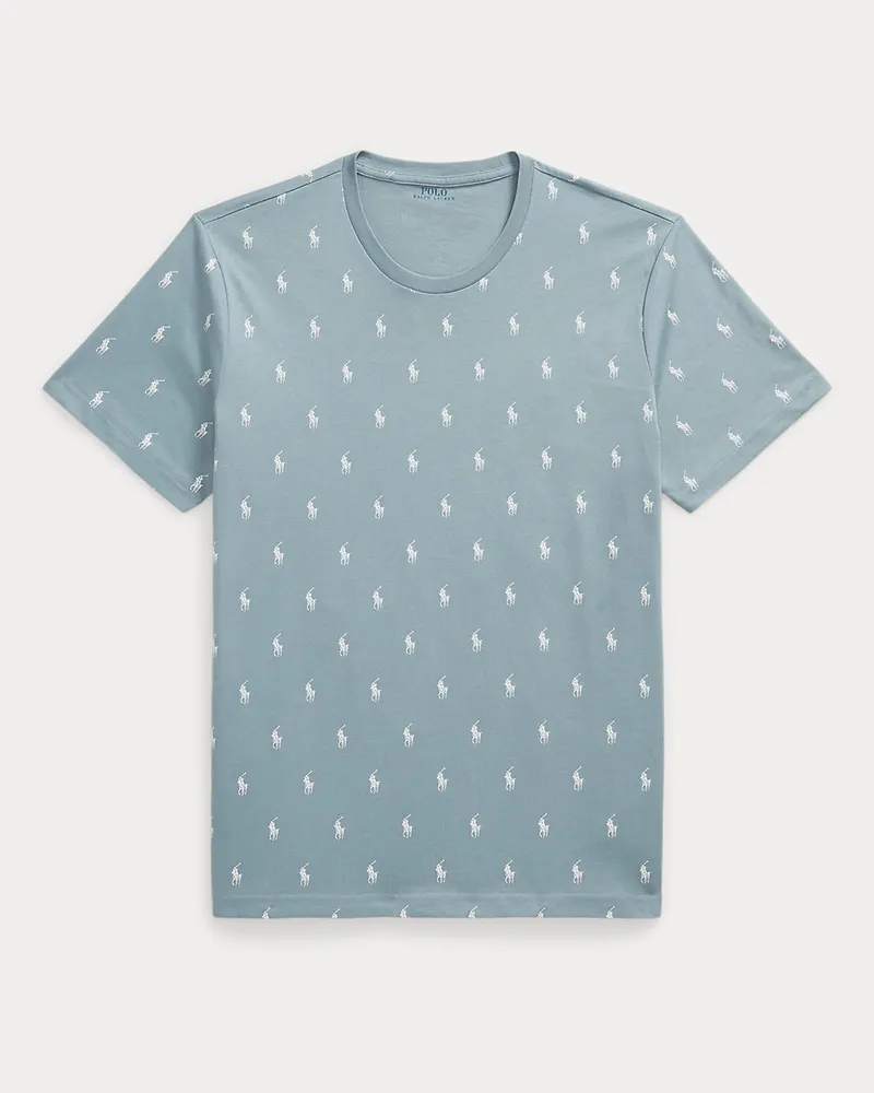 Ralph Lauren Nachthemd aus Baumwolljersey mit Pony Blue