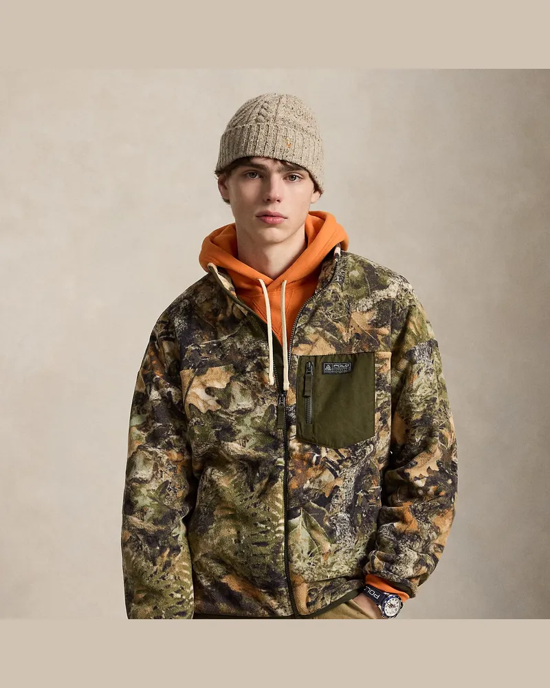 Ralph Lauren Relaxed-Fit Fleecejacke mit Waldmuster Multi