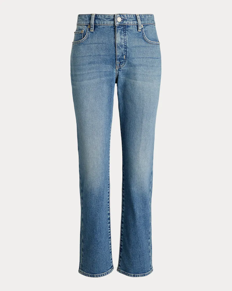 Ralph Lauren Straight-Jeans mit mittlerer Leibhöhe Blue
