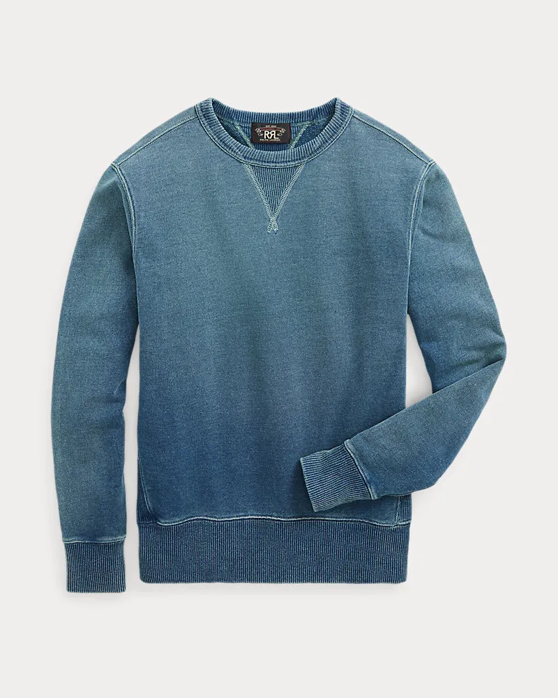 Ralph Lauren French-Terry-Sweatshirt in Indigo Blue