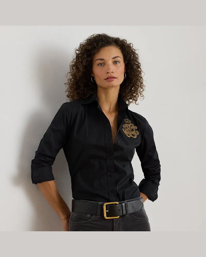 Ralph Lauren Classic-Fit Hemd mit Logo Black