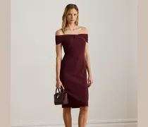 Crêpe-Cocktailkleid mit Twist-Detail