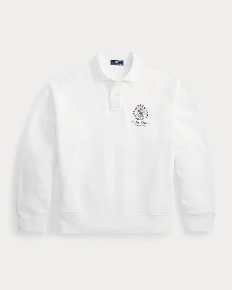 Ralph Lauren Relaxed-Fit Fleece-Sweatshirt mit Grafik White