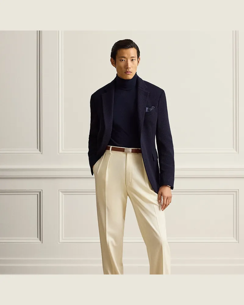 Ralph Lauren Handgeschneiderte Hose Glenn aus Flanell Cream