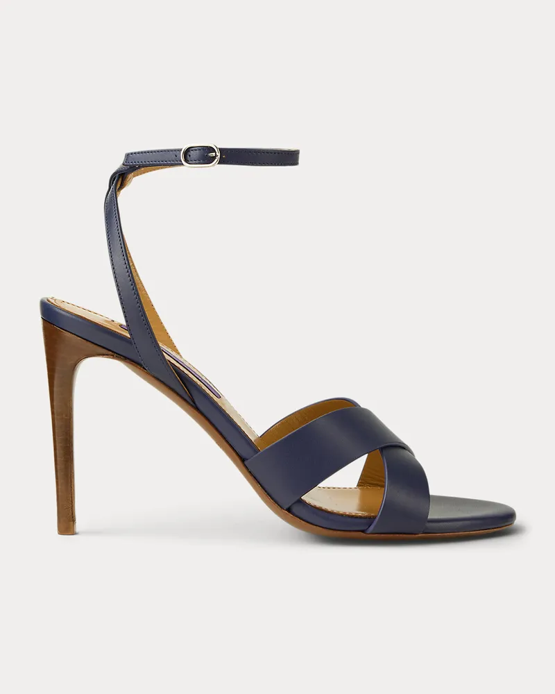 Ralph Lauren Sandale Cleary aus Kalbsleder Blue