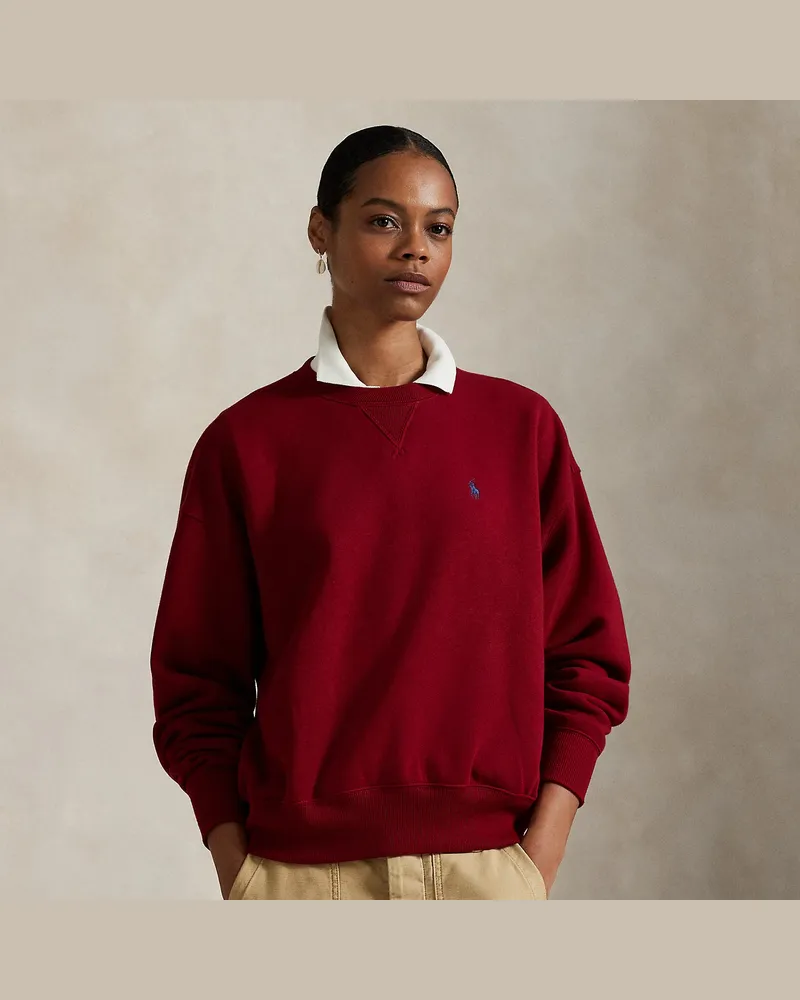 Ralph Lauren Rundhals-Sweatshirt aus Fleece Red
