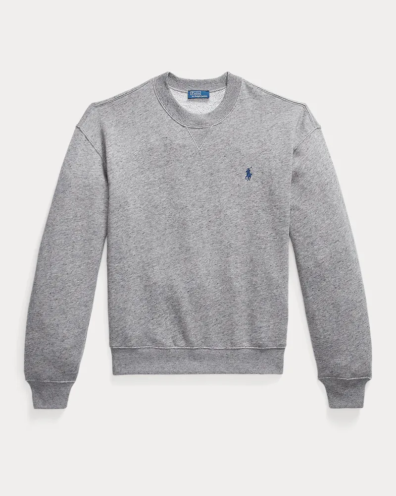 Ralph Lauren Leichter Rundhalspullover aus Fleece Grey