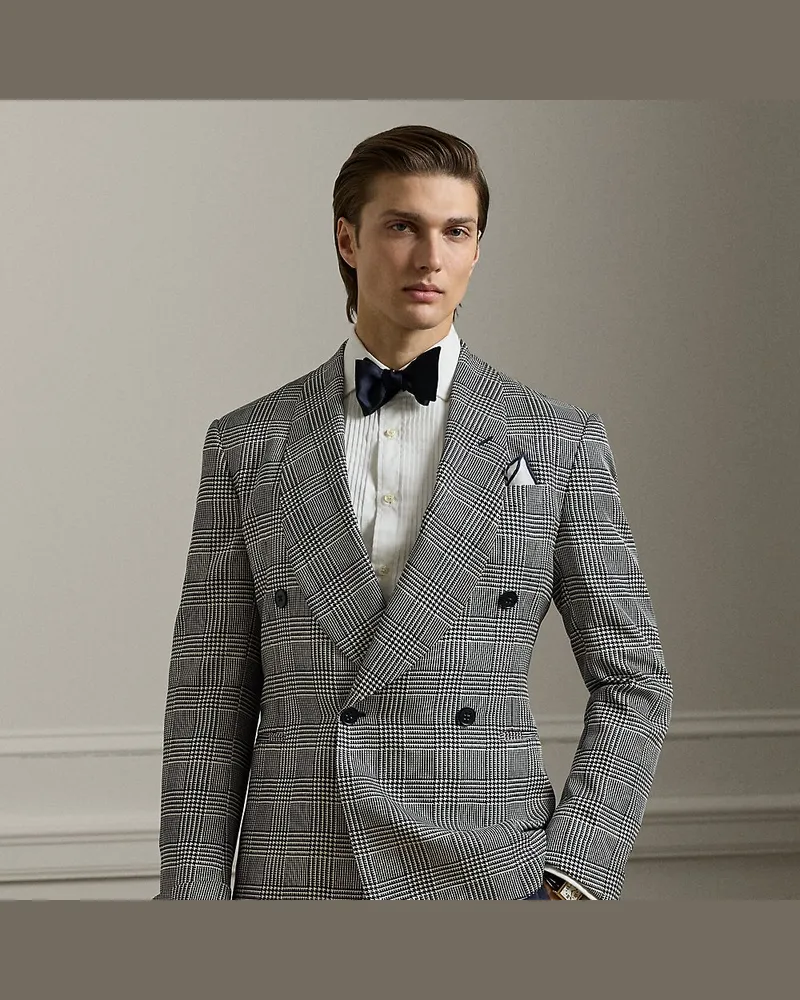 Ralph Lauren Handgefertigte Seidenjacke Kent Blue