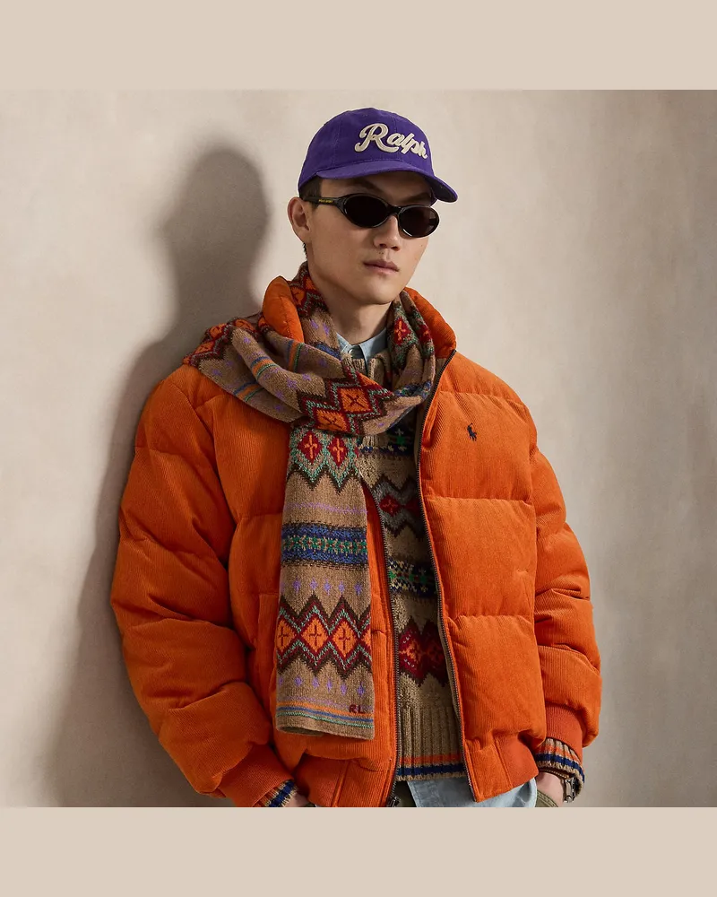 Ralph Lauren Die Daunenjacke Wyoming aus Kordsamt Orange