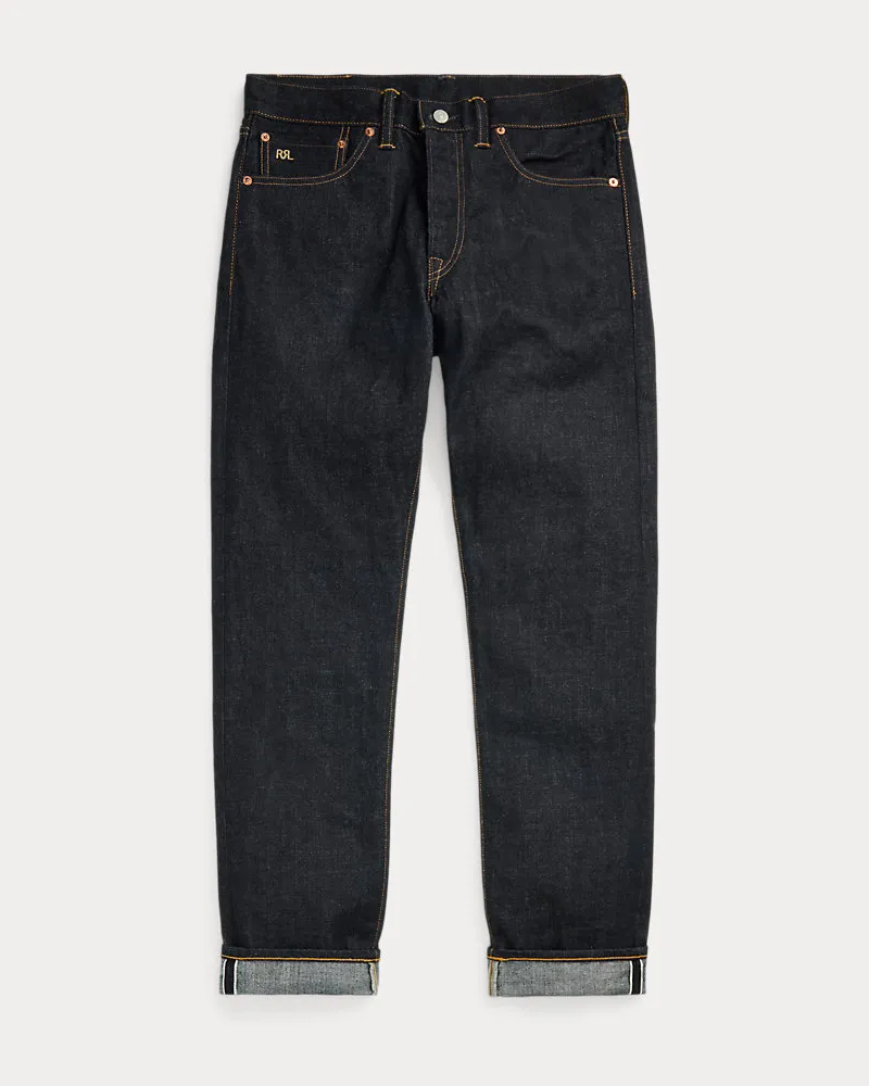 Ralph Lauren Slim-Fit Jeans mit hoher Leibhöhe Blue