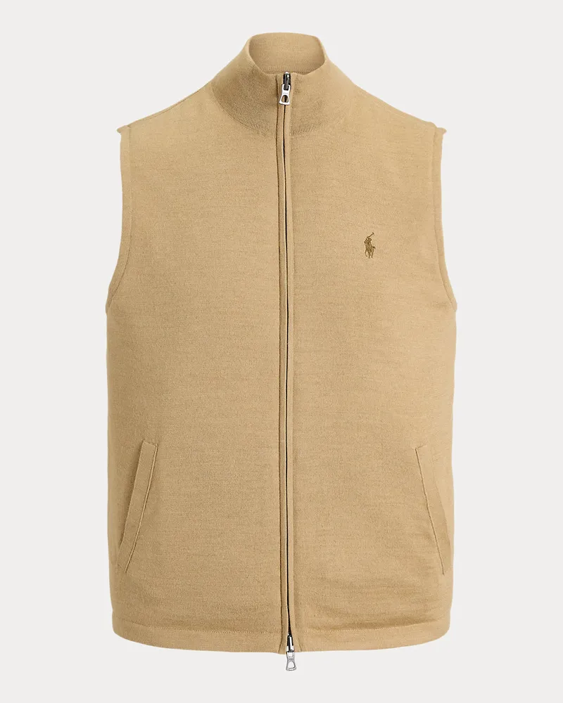 Ralph Lauren Wendbarer Hybrid-Pullunder Tan